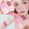 Chen Shi'an Recommend Four-Color Blush Highlighting Powder Blusher Red Rouge Matte Expansion Color 2024 New Arrival