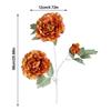 3 Heads Artificial Peony Flower DIY Flower Silk Flowers Bouquet Realistic Floral Arrangement Simulation Flowers
