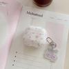 ins Korean pink cherry blossom with pendant for airpods4 protective case airpodspro3rd generation apple earphone case 2nd generation wireless
