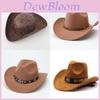 Cowboy Hat With Chain And Starry Sky Compass For Western Style Men And Women