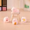 Mini Piggy Decorations Car Dashboard Cute Cartoon Piggy Ornaments Desktop Kawaii Toy DIY Animal Doll Accessories Car Interior