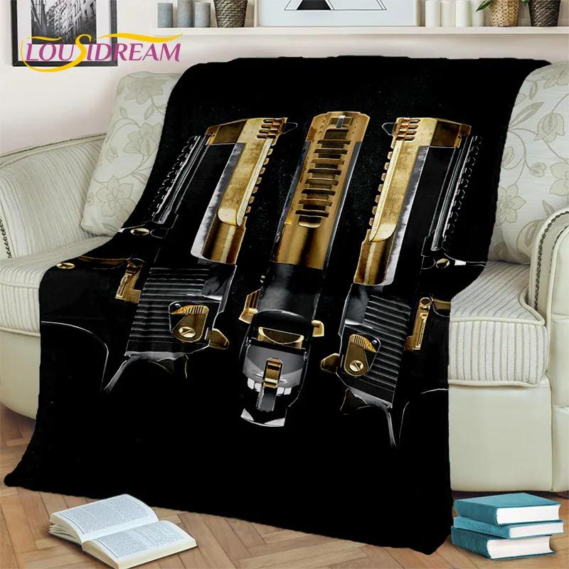 Rifle Pistol Cartridge USP,AK,AWP,M4,3D Gun Knife Blanket,Soft Throw Blanket for Home Bedroom Bed Sofa Picnic Cover Blanket Kids