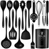 15-Piece Non-Stick Silicone Kitchen Utensil Set: Spatulas, Soup Ladle, Cooking Spoons