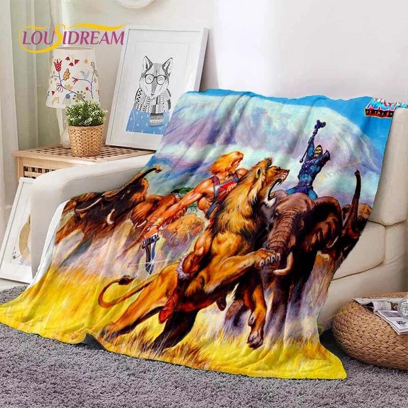 He-Man Masters Of The Universe Throws Blanket Sofa Blanket Adults and Children Blanket Blanket for Bed