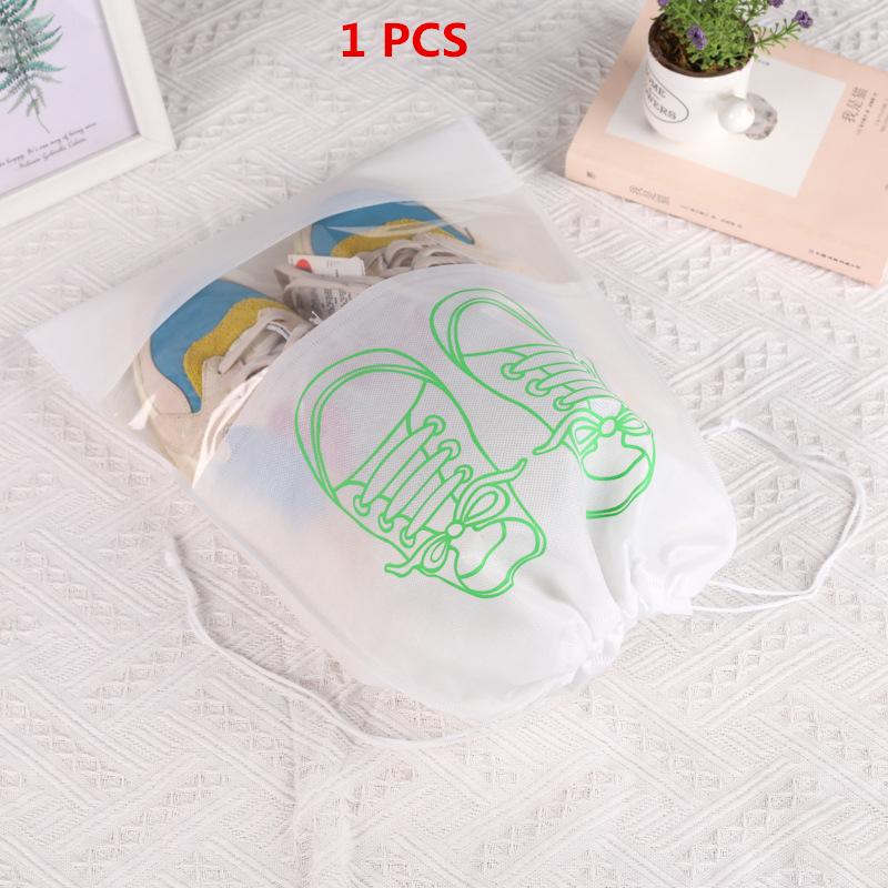 1/3/5PCS Waterproof Shoe Cover Thickened Non-Woven Dustproof Drawstring Storage Bag Clothing Travel Pouch Handbag Storage Bags