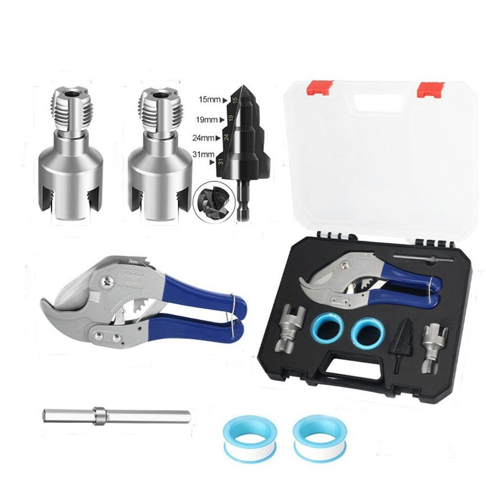 7pcs/set Dies Reamer Plumbing PPR Pipe Kit Water Pipe Repair Tools Plumbing Applications