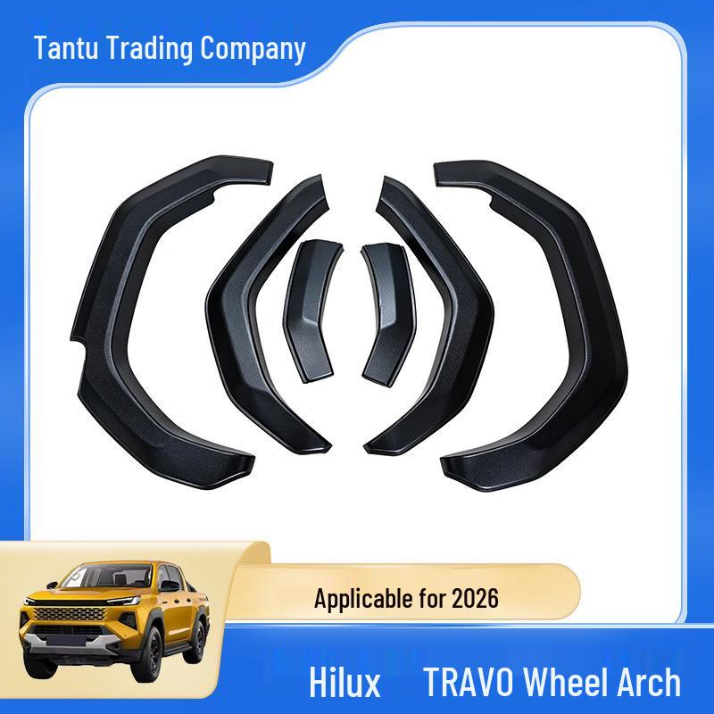 2026 Hilux riteņu arkas uzlikas: Skrāpējumu