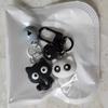 1pc/2pcs Cute Black White Cat Keychain Funny Creative Versatile Pendant Backpack Hangings Key Ring Accessories Jewelry Gifts