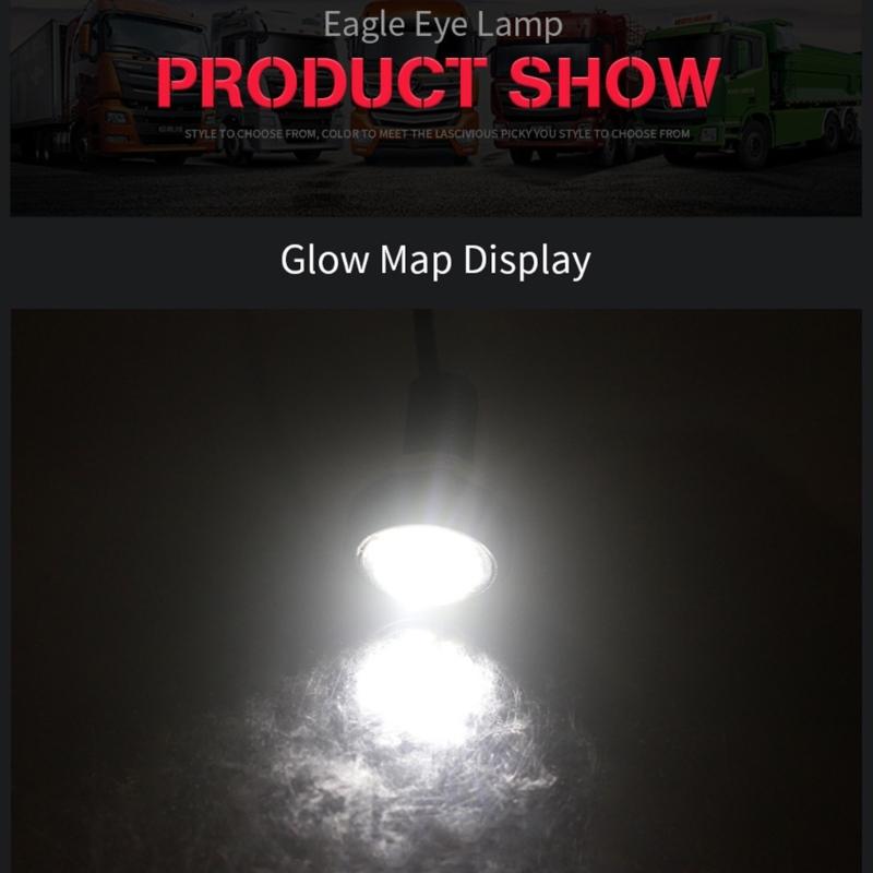 Arbeitsleuchte Auge LED 23mm 4014 12SMD LED Scheinwerfer Auto Fahrrad-Fahren Spot Nebelscheinwerfer Wasserdichte Stirnlampe 2 Stück