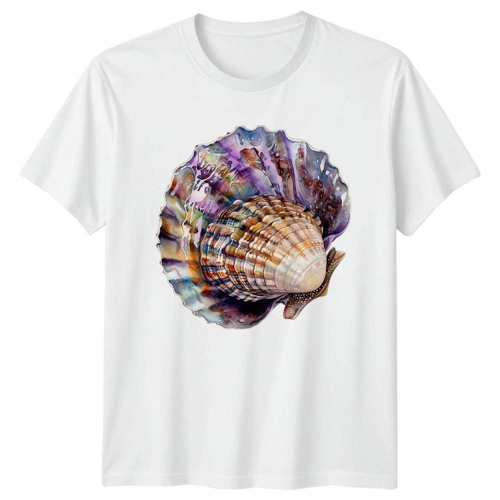 Beautiful Seashell TShirt Marine Life Gift For Him And Her S