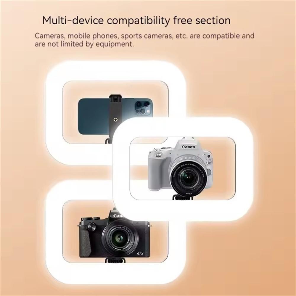 Handheld Mobile Phone Ring LED Rechargeable Selfie Fill light Live Photography