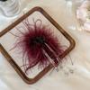 Autumn and Winter New Style Super Fairy Feather Catch Clip Large Hair Volume Large Back of The Head Shark Clip Pure Desire Wind Hair Clip Headdress