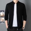 Maglione da Uomo Hengyuanxiang 100% Lana con Zip e Collo Alto
