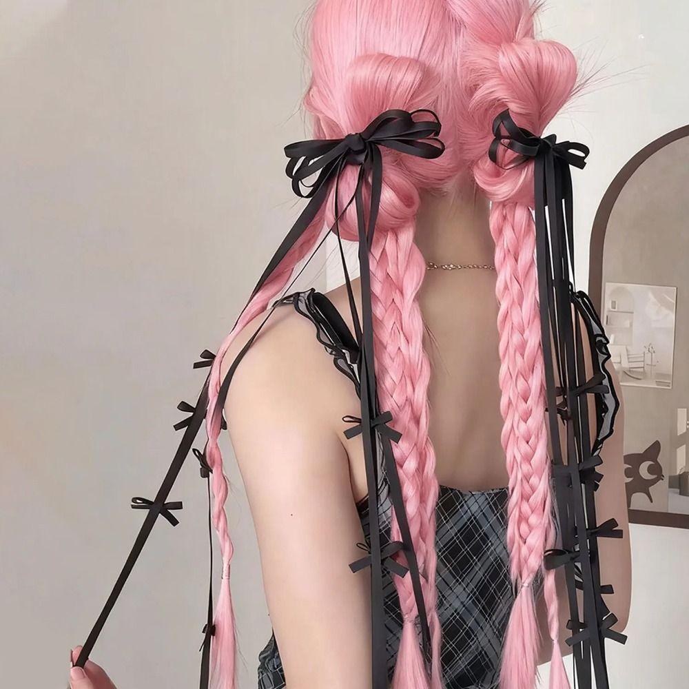 Ballet Style Balletcore Bow Hairpin Tassel Bowknot Barrettes Long Ribbon Bow Hair Clip  Student