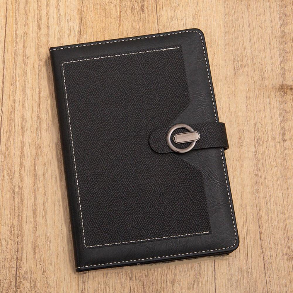 Magnetic Suction Buckle A5 Notebook 200 Pages Diary Notepad  Office School Supply