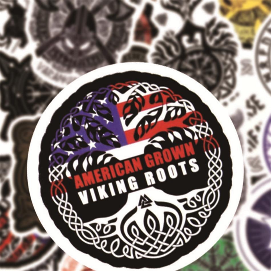 50pcs Pack Retro Totem Cool Stickers Luggage Skateboard Laptop Scrapbook Guitar Waterproof PVC Graffiti Sticker Kids Toys