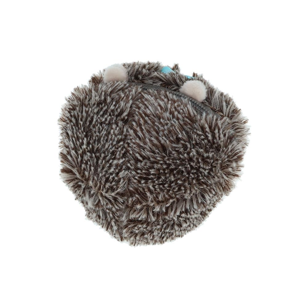 Mini Plush Pouch with Carabiner - Hedgehog Brown - S2339498