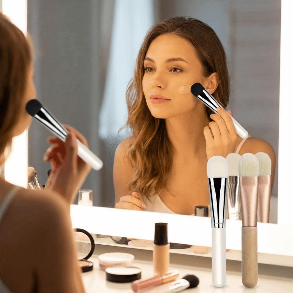 Portable Face Mask Brush Flat Head Concealer Brush Blending Tool Foundation Brush Facial Makeup