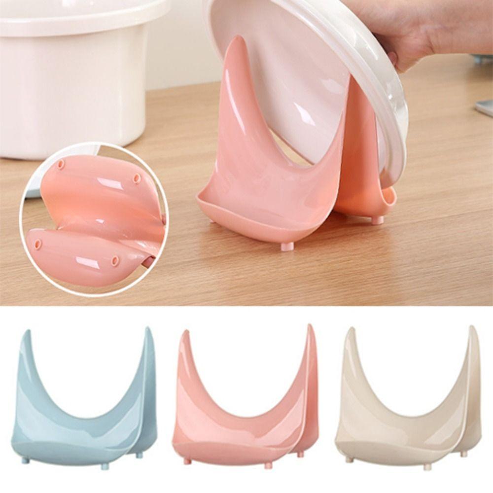 Plastic Utensil Storage Holder Multifunctional Pot Cover Stand Kitchen Organizer Rack Kitchen