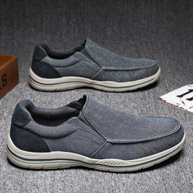 Large Size Outdoor Wear-resistant Casual Canvas Shoes Men's Cloth Shoes Platform Men
