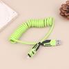 Pd65W 4-in-1 Feder-Ladekabel 6A USB Typ C Feder-Teleskop-Schnellladegerät-Kabel Schnelles USB-Datenkabel für Mobiltelefon