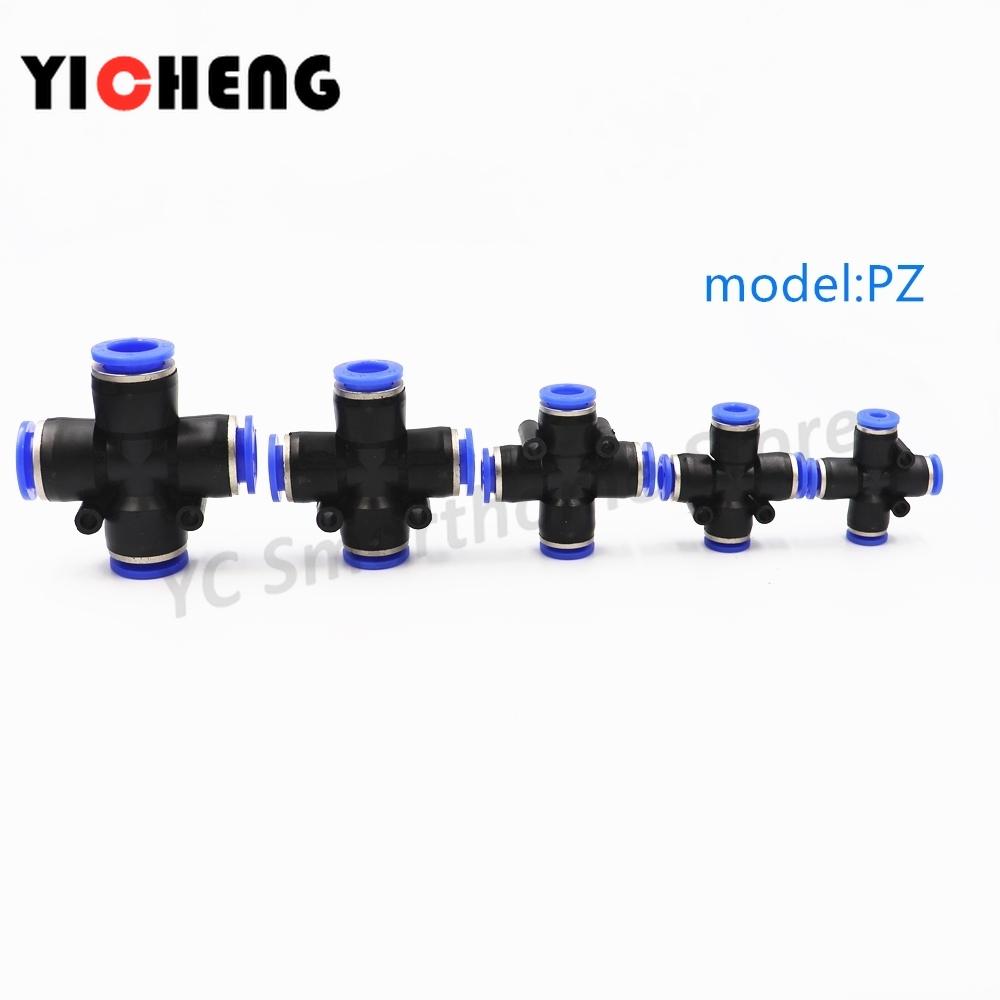 1Pcs Quick pneumatic plastic joint PU pipe butt joint, hose trachea joint, pneumatic components.Quick plug pneumatic valve