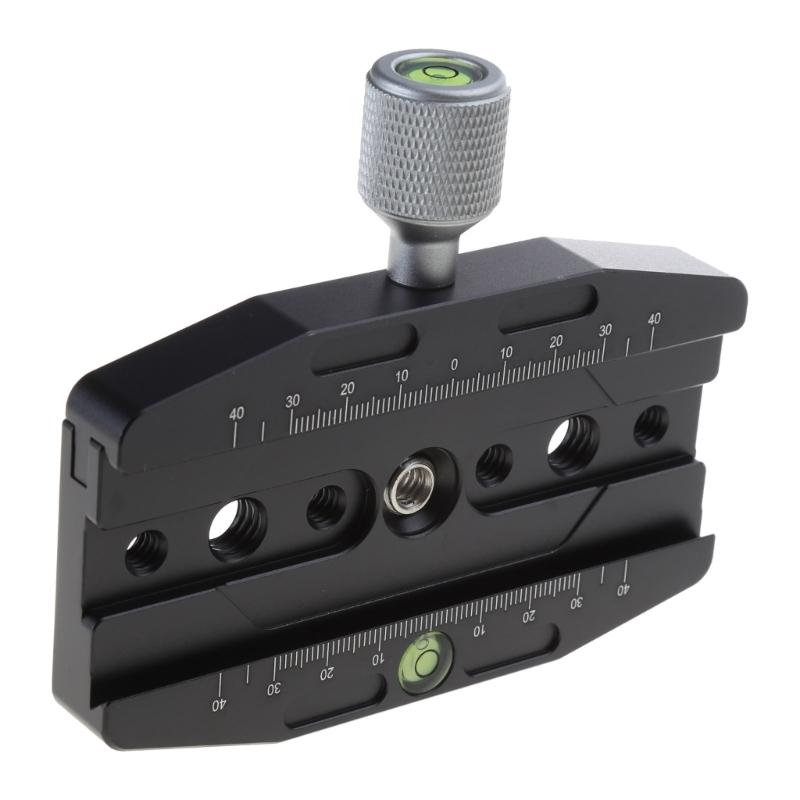 Camera Tripod Mount Adapter Aluminum Alloy 3/8 1/4 Screw Hole Quick Release Plate Clamp Base for DSLR Monopod Ballhead