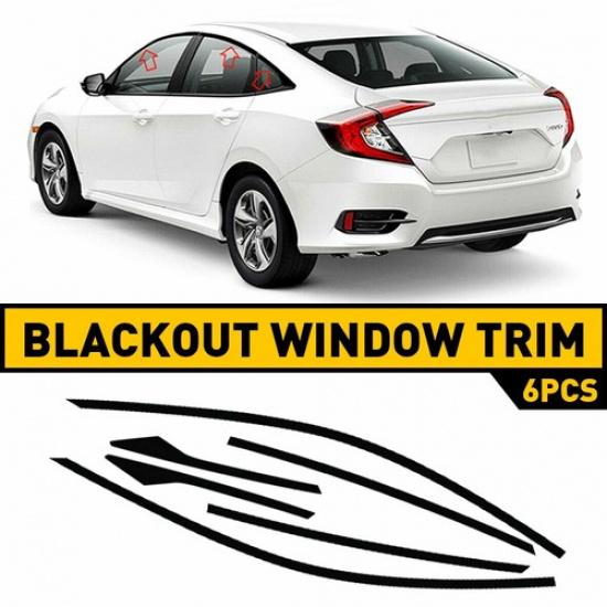 For 2016- Honda Civic Sedan Side Door Decal Stripes Racing Vinyl Stickers EK