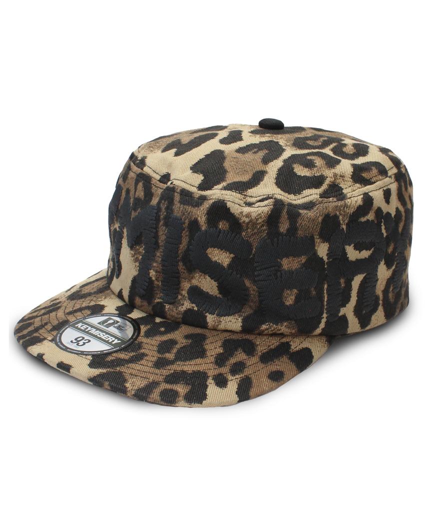 KEYMISERY Whisper Pillbox Cap (Leopard)