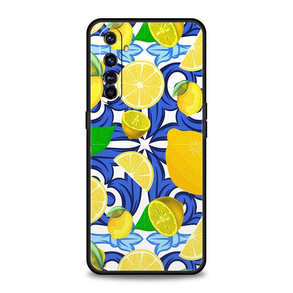 Mediterranean Lemon For Realme 11 10 9 8 5G 7 6 GT2 Pro Plus C21 C11 C25 C35 Silicone Cover For Realme GT Neo 2 3 3T Phone Case