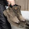 FashionHigh Top Boot Male Sneakers New Stylish Men's Boots Platform Lace-Up Shoes for Men Casual Shoes All-match Motorcycle Ankle Boots