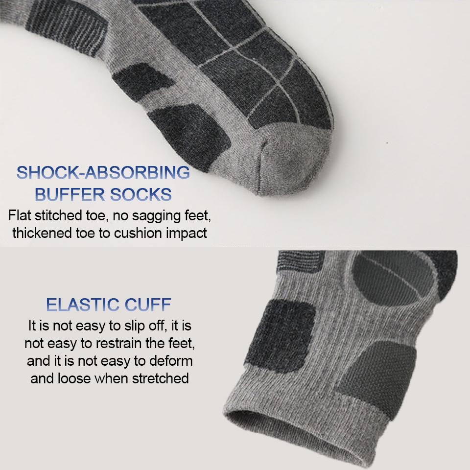 Loogdeel Merinoull Vandrings- och Löparsockor Mjuka Lätta Andningsbara Mellanhöga Cykelsockor för Herrar Damer