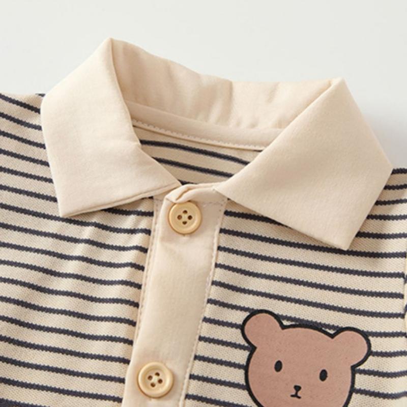 Baby Rompers Summer Stripesd Pure Cotton Short-sleeved Bodysuit For Girls And Boys Fashionable Clothes Infant Bodysuits Loose Toddler Clothing