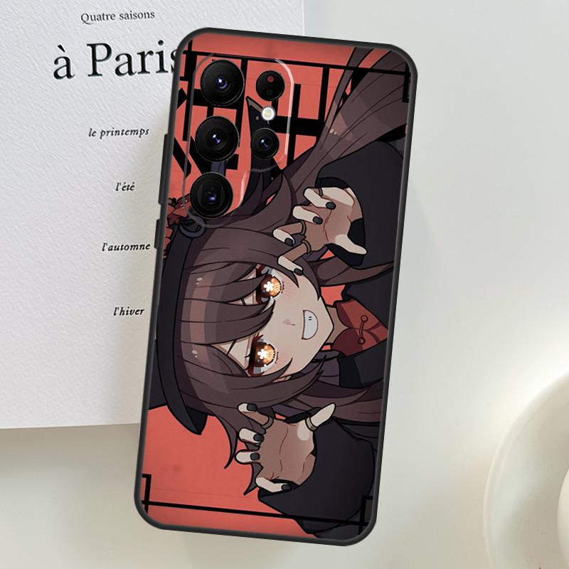 

Чехол Genshin Impact Чжун Ли Ху Тао для Samsung Galaxy S26 Ultra S25 S24 S23 S22 S21 S10 Plus S20 FE S25 Ultra Galaxy S23Ultra