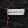 Unused MAISON SPECIAL No Sleeve Short Length Sweater F Gray Knit Women Used