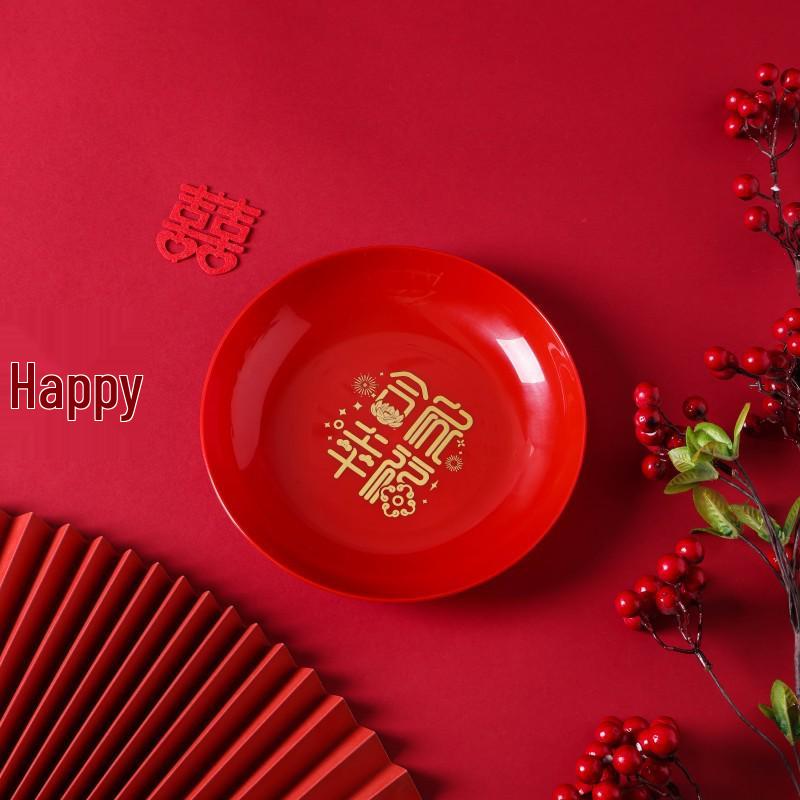 Joy of Moving Dried Fruit & Candy Platter: New Home Décor & Celebration Snack Plate Small