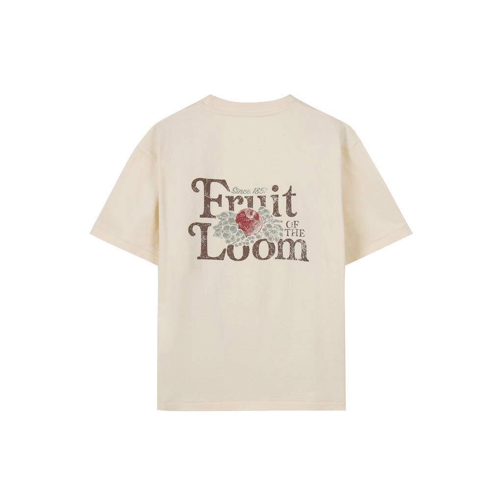 Peulusobeudeolum Pigment Logo Graphic Short Sleeve T-Shirt (Ivory Light)