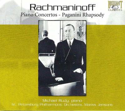 CD RACHMANINOFF, MARISS JANSONS, ST. P - Rachmaninoff: Piano Concertos Compl 7794 Brilliant Class US Classical Used