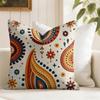 Bohemian style Cushion Cover Summer Linen Pillow Case Organic Fabric Cushion Cover DoubleSided Print Sofa Home Decor