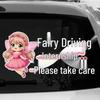 Fairy Driver In Training - Cute Reflective Car Sticker for Rear Window