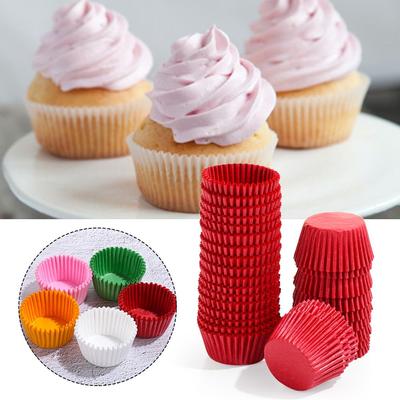 500/1000 Stück Mini Bunte Kuchenpapierförmchen Cupcake Schokolade Papierauskleidungen Backen Muffinbox Becherhülle Tablett Dekorationswerkzeuge