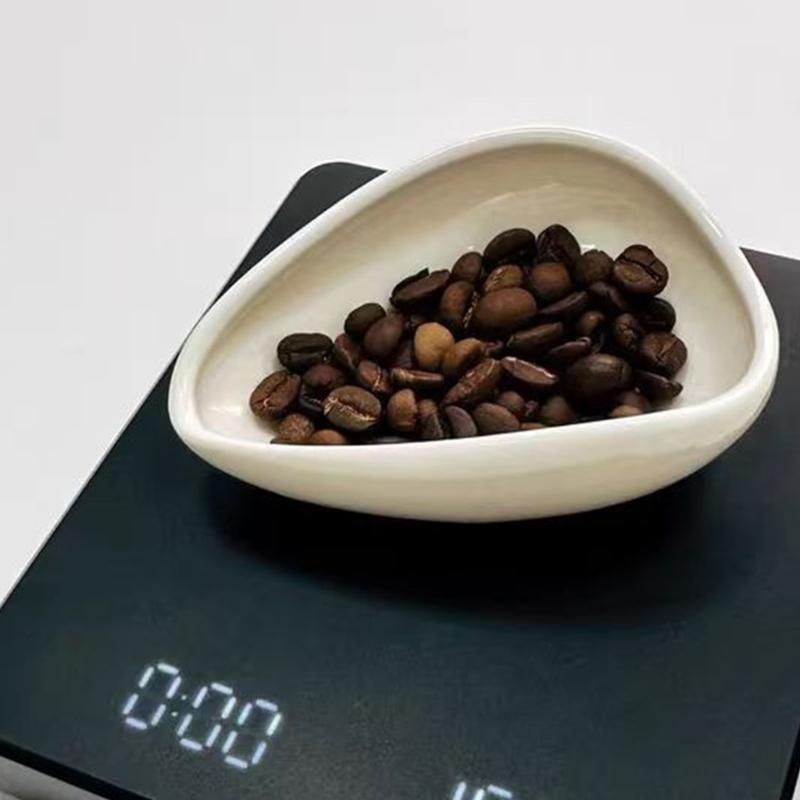 Coffee Measuring Spoon Set Nonslip Base Accurate Weighing Ceramic Texture Perfect for Home Espresso Machine Accessories