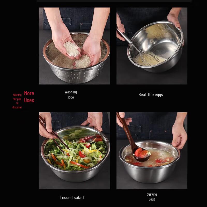 Baishide Stainless Steel 2-Piece Basin Set