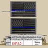 Embroidered Velcro US Flag Patch - Multicolor Stars and Stripes (Left & Right)