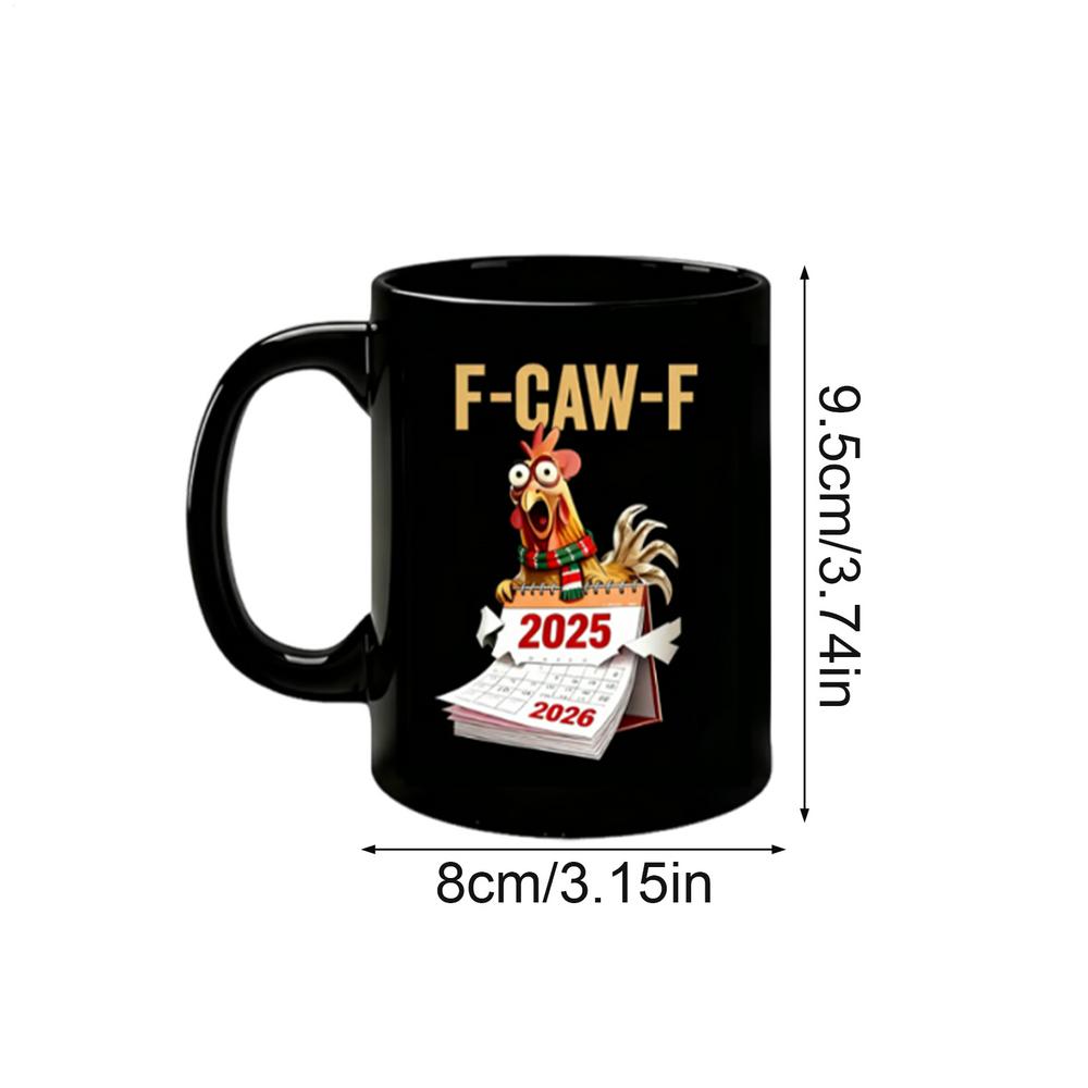 Christmas Mugs Chick Pattern Cartoon Cup Ceramic Christmas Coffee Cup For Men Youth Child Friend Mom Lady Kitchen Holiday