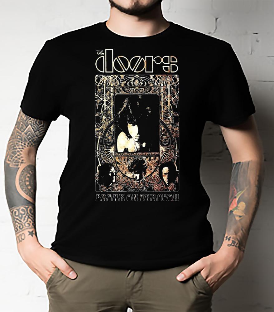 The Doors Band The Doors Band Five Classic T-Shirt Classic Unisex All Size Unisex T-Shirt S