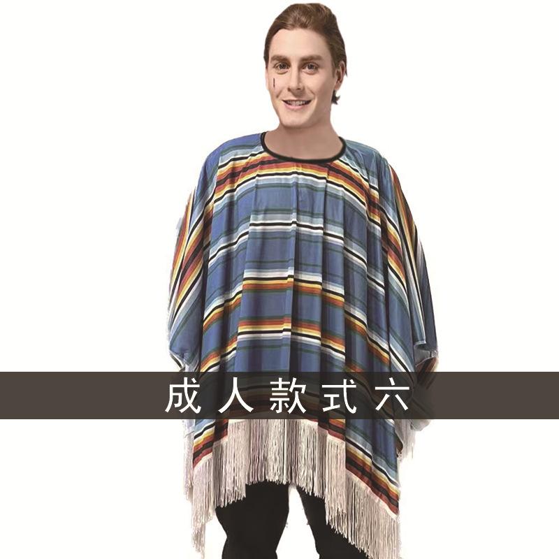 

Фестивальная вечеринка косплея Взрослая одежда Мексиканская накидка Накидка в мексиканском стиле average size