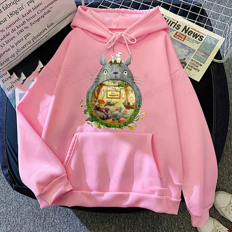 Japanese Anime Totoro Hoodie Unisex Fashion Hoodie Women Sweats Spirited Away Hoodies Boy Coats Graphics Unisex's Hoodie Sweatshirt