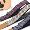 PP Guitar Strap, Embroidered Instrument Accessories, Pure Cotton Embroidery, Leather Strap