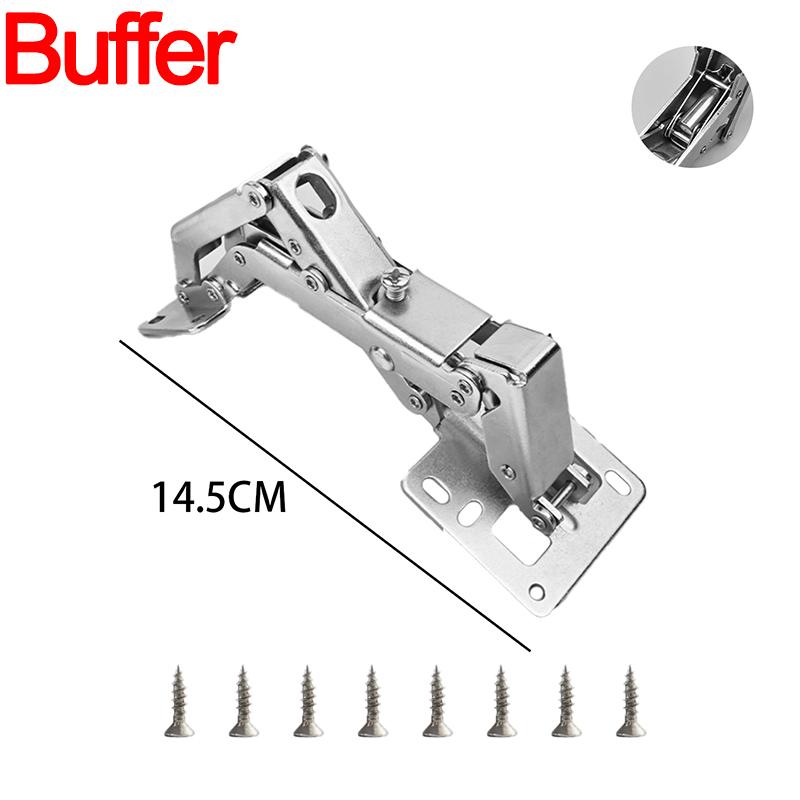 2/1PCS Adjustable Steel Cabinet Hinges 130-170 Degree Hydraulic Soft Close Hinges Kitchen Cupboard Door Hinge Furniture Hardware